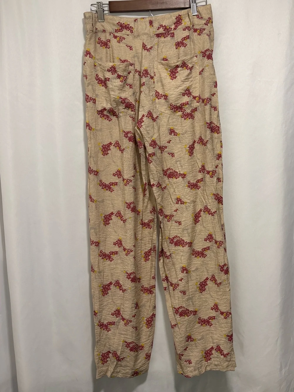 Zara Floral Cottagecore Straight Leg Pants Small